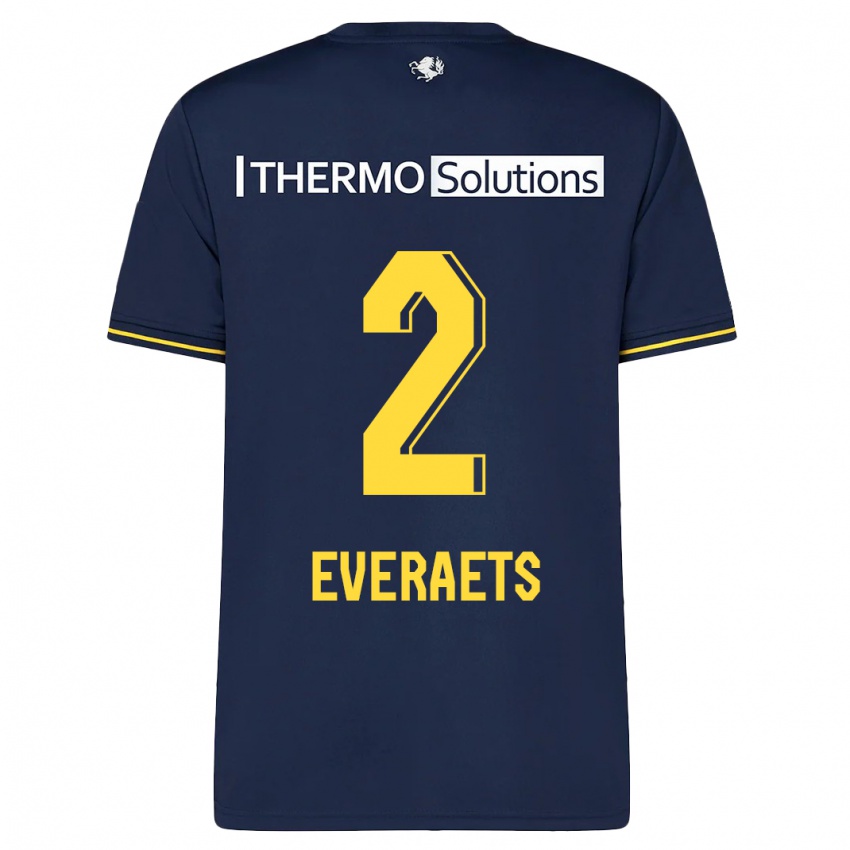 Heren Kim Everaets #2 Marine Uitshirt Uittenue 2023/24 T-Shirt België