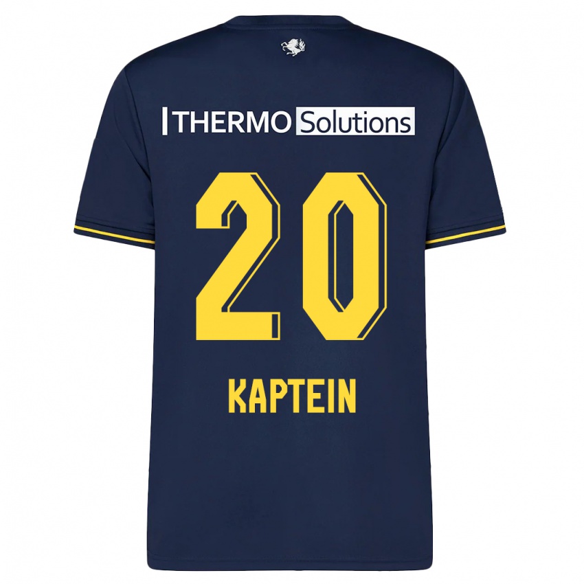 Heren Wieke Kaptein #20 Marine Uitshirt Uittenue 2023/24 T-Shirt België