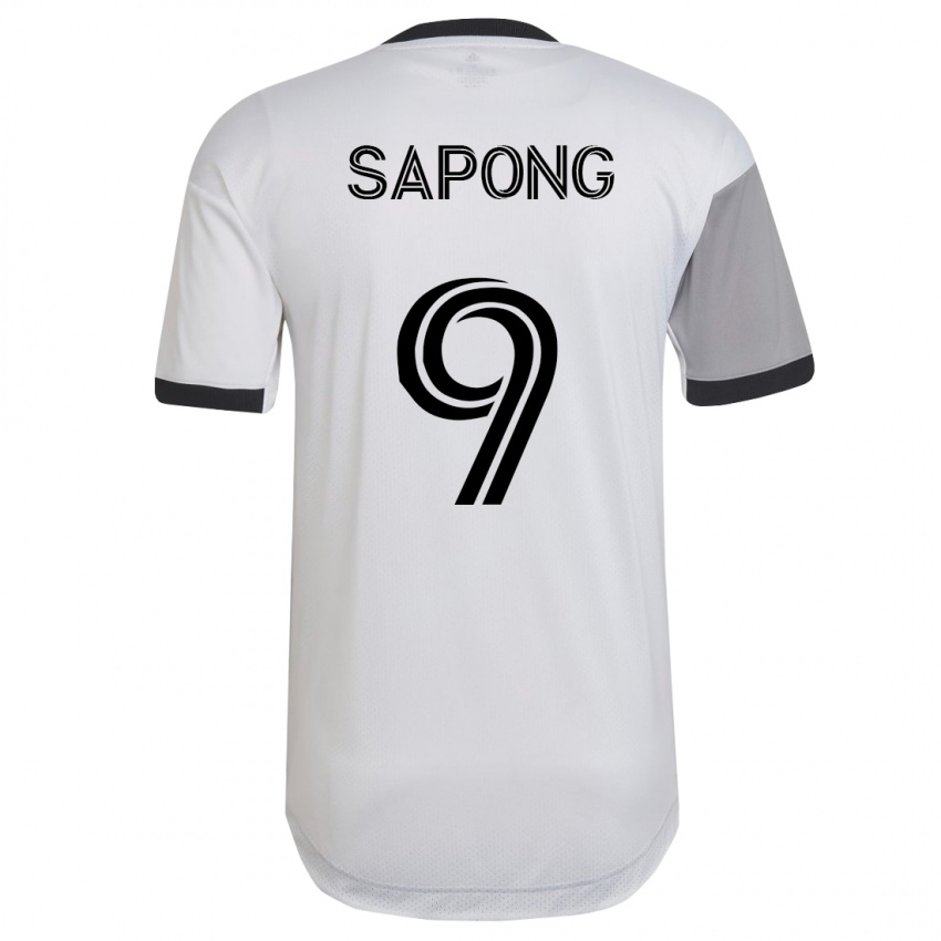 Homme Maillot C.j. Sapong #9 Blanc Tenues Extérieur 2023/24 T-Shirt Belgique