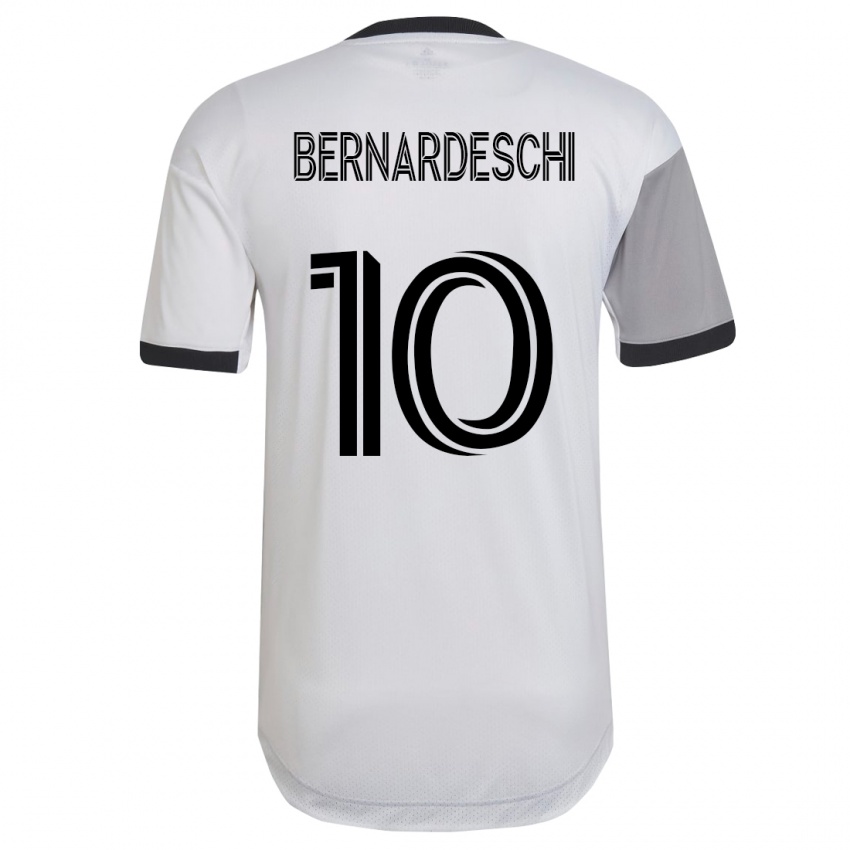 Homme Maillot Federico Bernardeschi #10 Blanc Tenues Extérieur 2023/24 T-Shirt Belgique