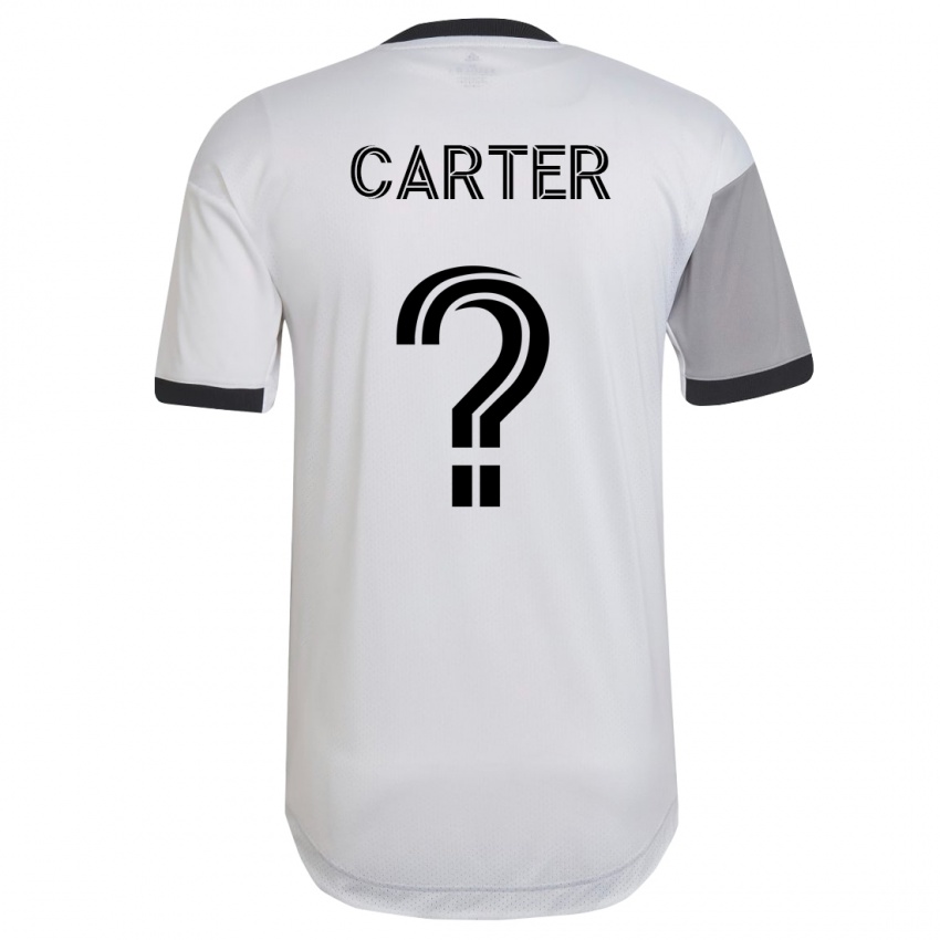 Heren Ajahni Carter #0 Wit Uitshirt Uittenue 2023/24 T-Shirt België