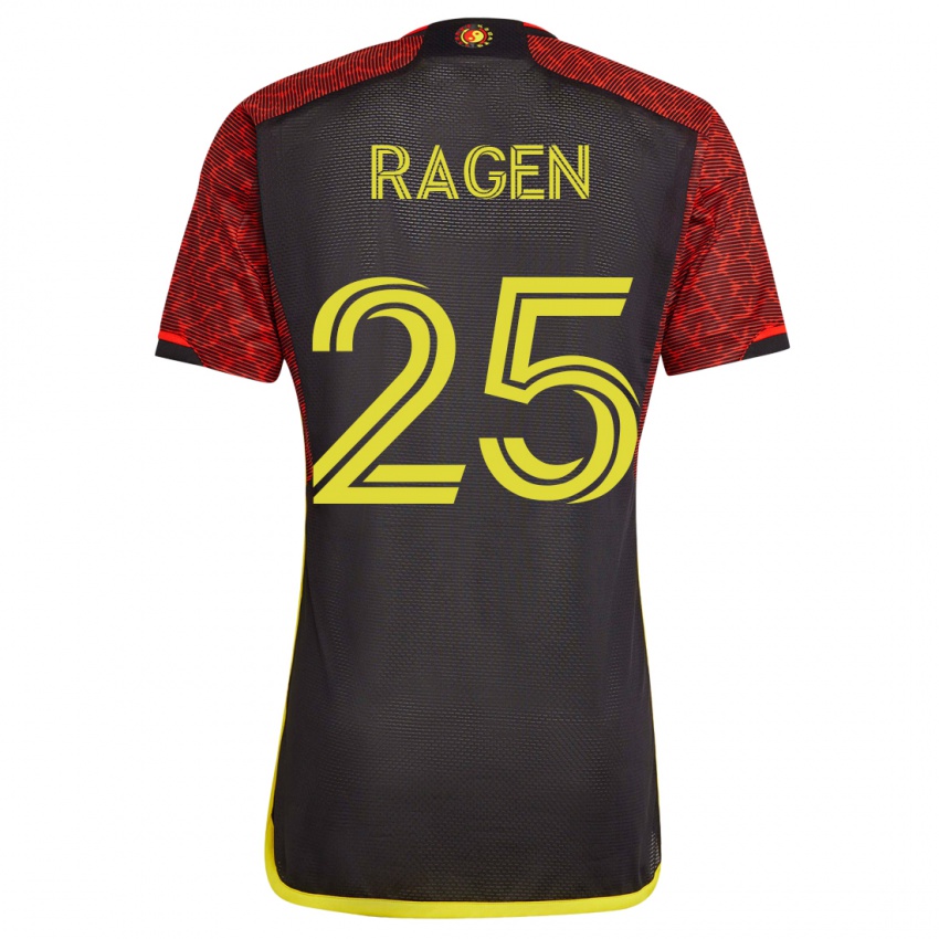 Heren Jackson Ragen #25 Oranje Uitshirt Uittenue 2023/24 T-Shirt België