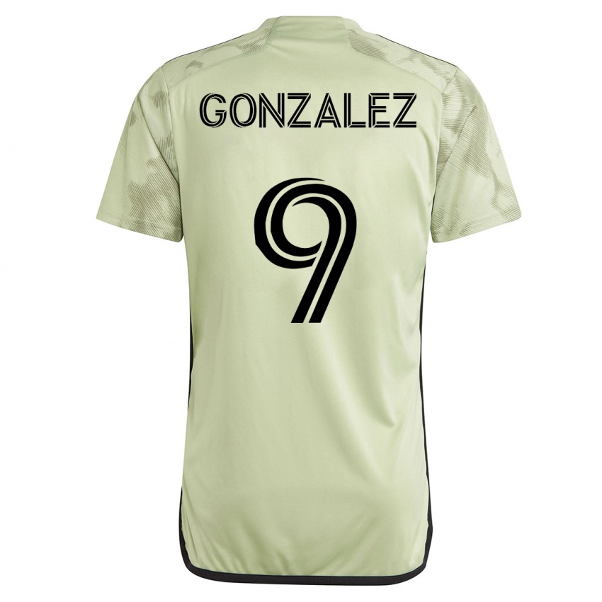 Heren Mario Gonzalez #9 Groente Uitshirt Uittenue 2023/24 T-Shirt België