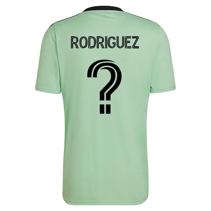 Heren David Rodríguez #0 Licht Groen Uitshirt Uittenue 2023/24 T-Shirt België