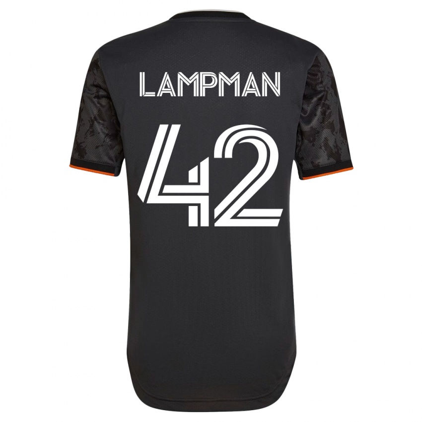 Heren Tate Lampman #42 Zwart Uitshirt Uittenue 2023/24 T-Shirt België
