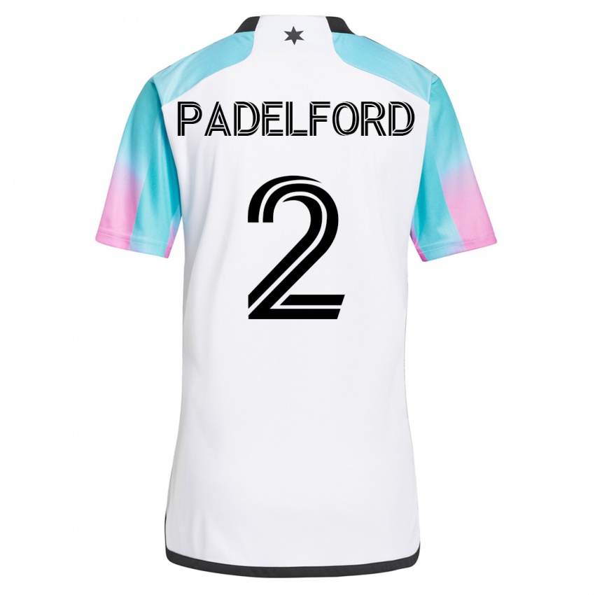 Heren Devin Padelford #2 Wit Uitshirt Uittenue 2023/24 T-Shirt België