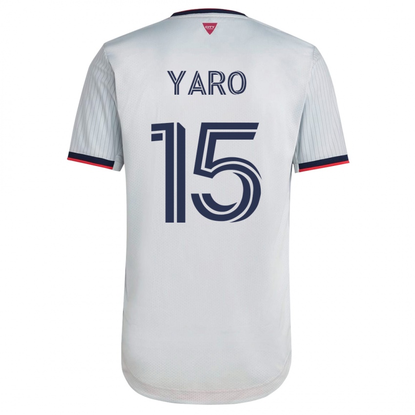 Heren Joshua Yaro #15 Wit Uitshirt Uittenue 2023/24 T-Shirt België