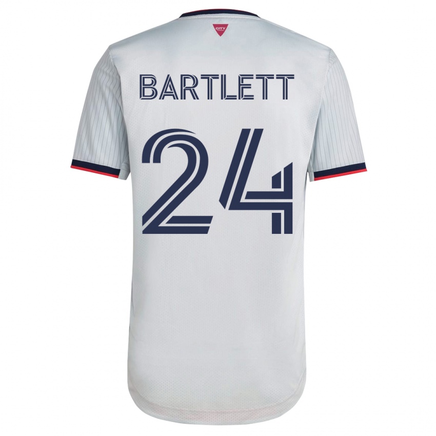 Heren Lucas Bartlett #24 Wit Uitshirt Uittenue 2023/24 T-Shirt België