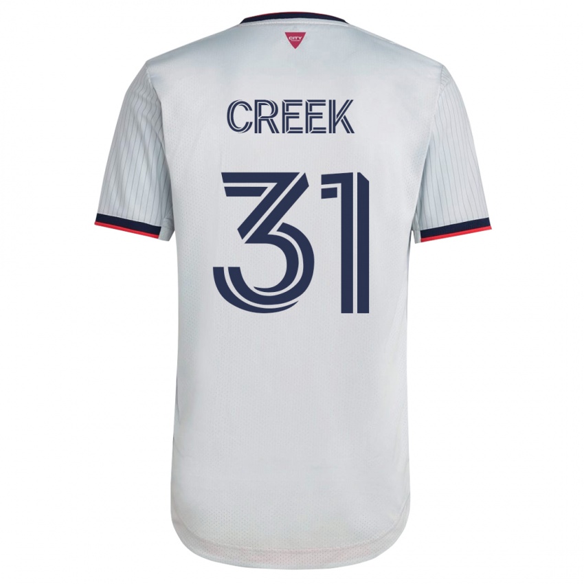 Heren Michael Creek #31 Wit Uitshirt Uittenue 2023/24 T-Shirt België
