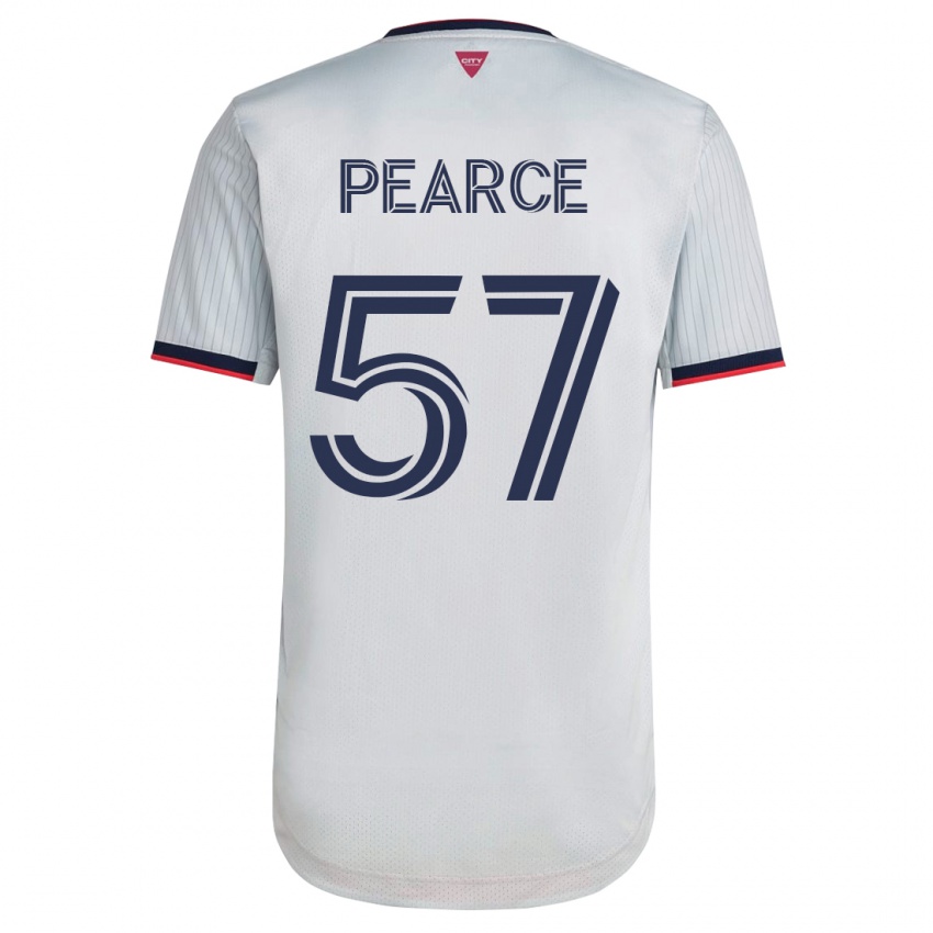 Heren Tyson Pearce #57 Wit Uitshirt Uittenue 2023/24 T-Shirt België