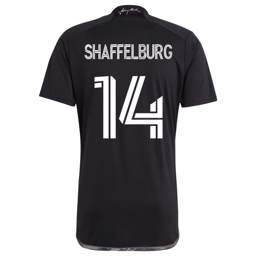 Heren Jacob Shaffelburg #14 Zwart Uitshirt Uittenue 2023/24 T-Shirt België