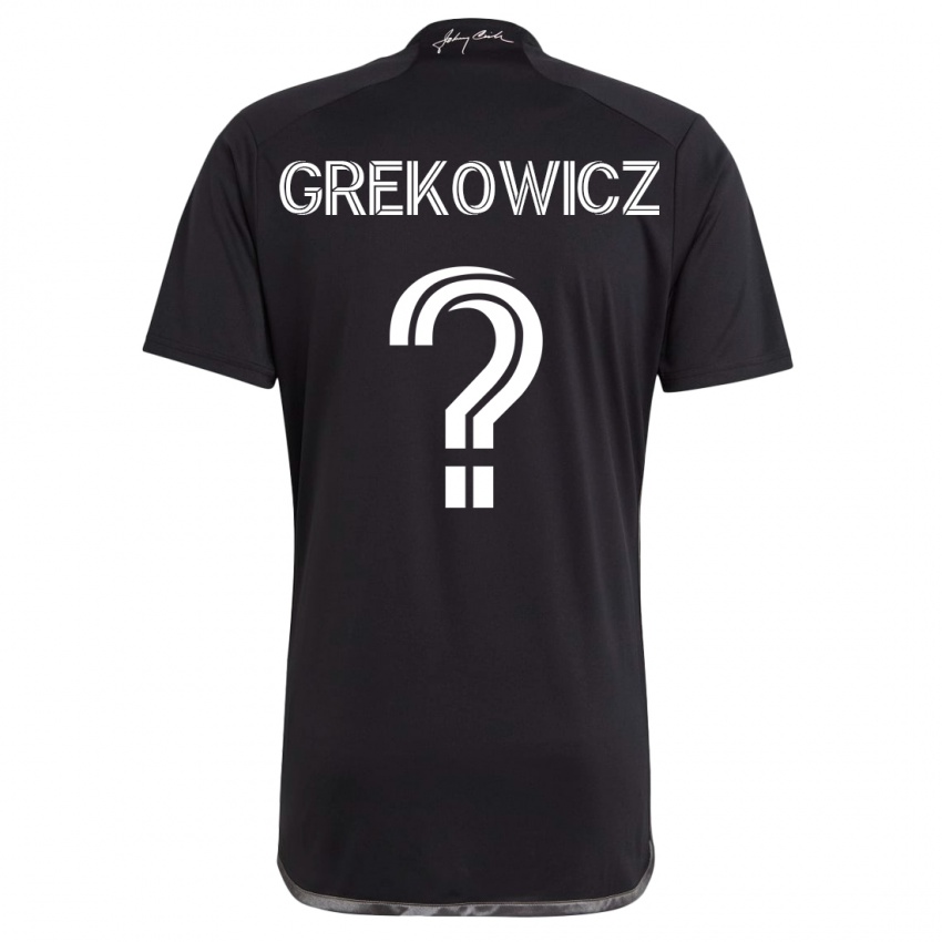 Heren Jacob Grekowicz #0 Zwart Uitshirt Uittenue 2023/24 T-Shirt België