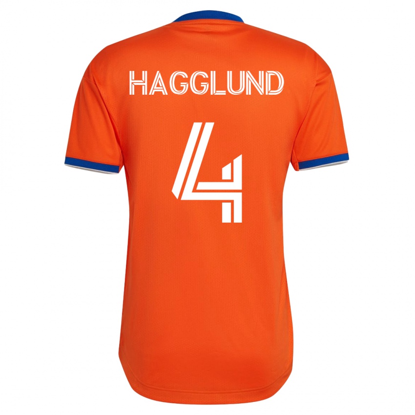 Heren Nick Hagglund #4 Wit Uitshirt Uittenue 2023/24 T-Shirt België