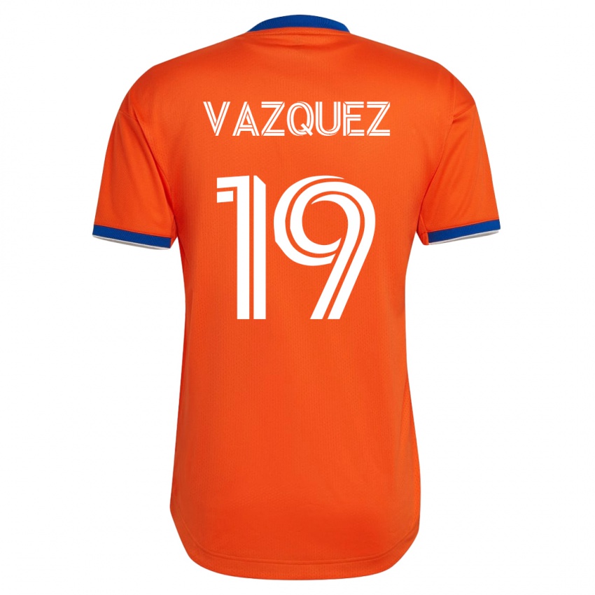 Heren Brandon Vazquez #19 Wit Uitshirt Uittenue 2023/24 T-Shirt België