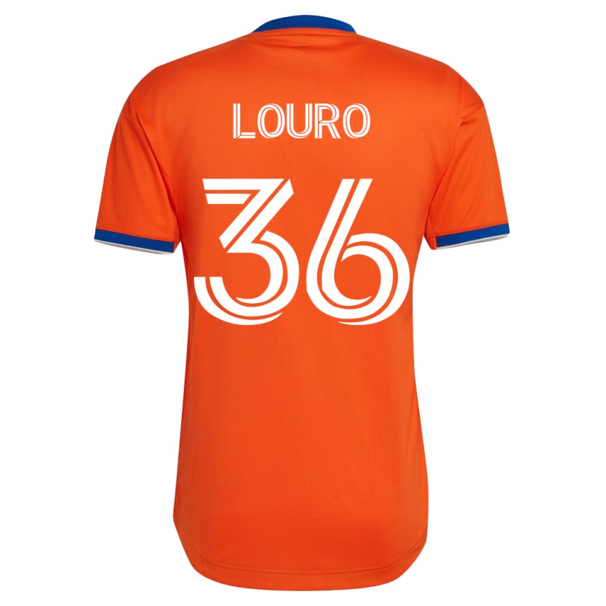 Heren Evan Louro #36 Wit Uitshirt Uittenue 2023/24 T-Shirt België