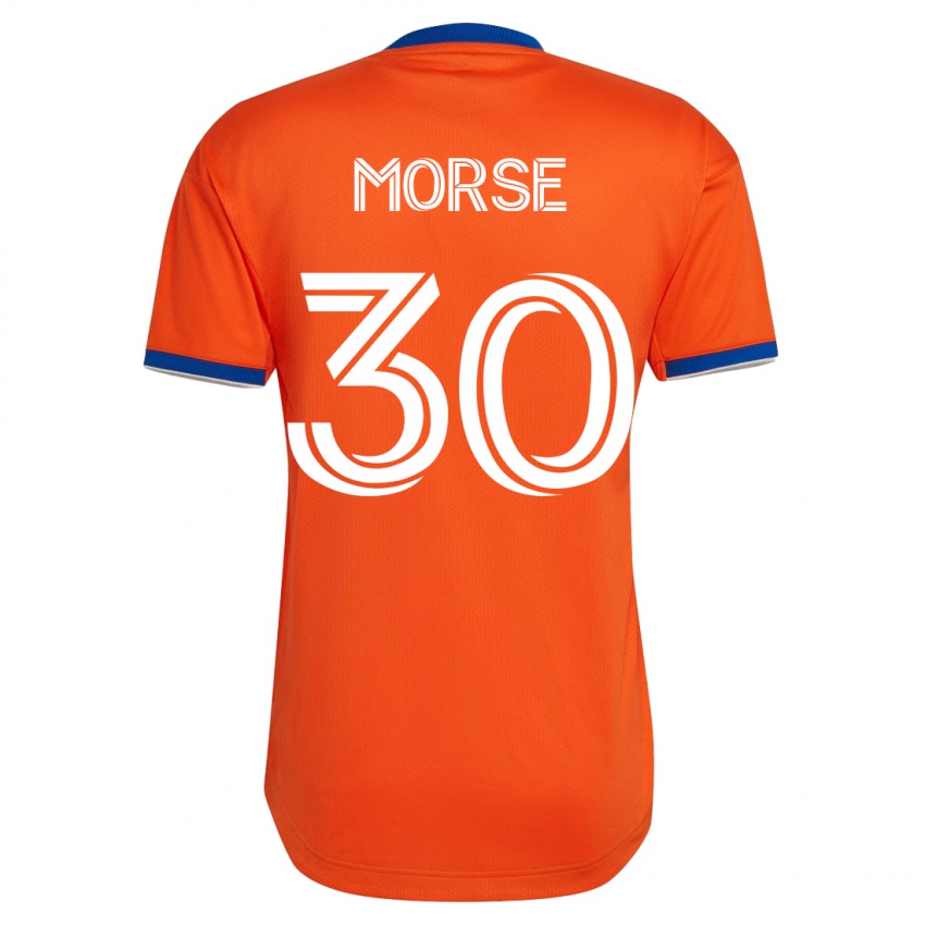 Heren Hunter Morse #30 Wit Uitshirt Uittenue 2023/24 T-Shirt België