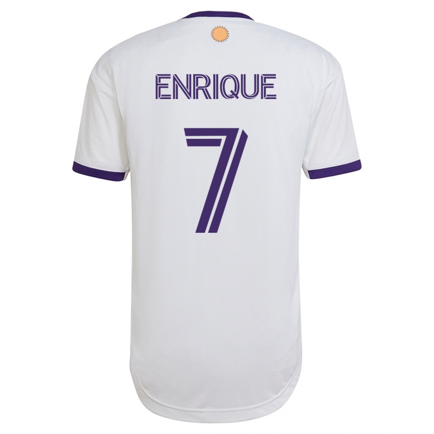 Homme Maillot Ramiro Enrique #7 Blanc Tenues Extérieur 2023/24 T-Shirt Belgique