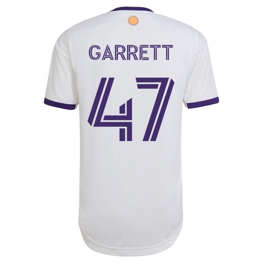 Heren Ian Garrett #47 Wit Uitshirt Uittenue 2023/24 T-Shirt België