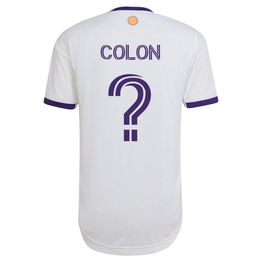 Heren Xzavier Colon #0 Wit Uitshirt Uittenue 2023/24 T-Shirt België