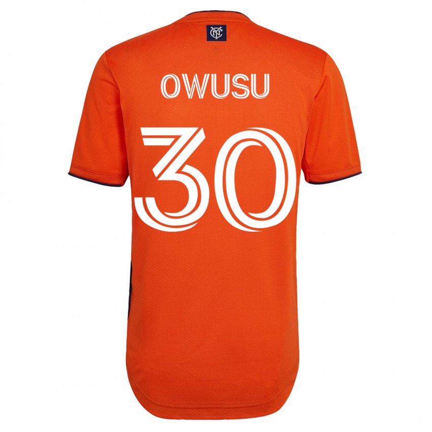 Heren Samuel Owusu #30 Zwart Uitshirt Uittenue 2023/24 T-Shirt België
