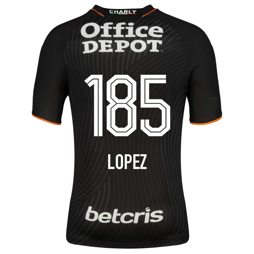 Heren René López #185 Zwart Uitshirt Uittenue 2023/24 T-Shirt België