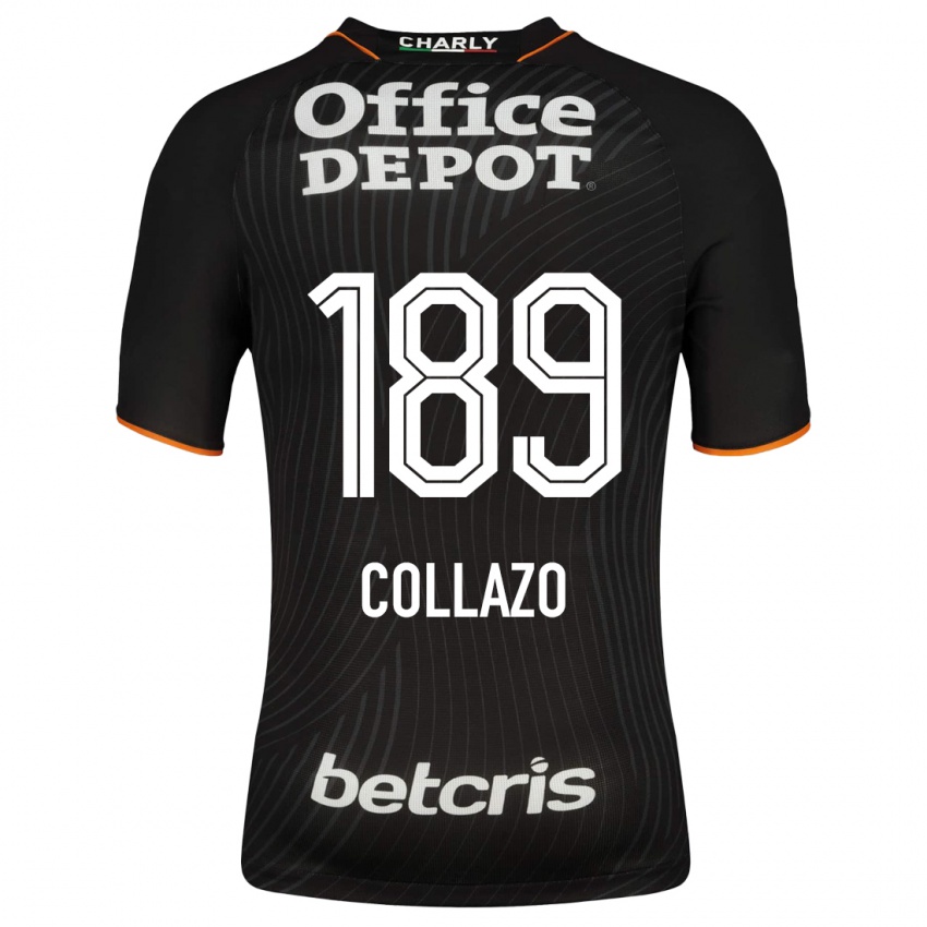 Heren David Collazo #189 Zwart Uitshirt Uittenue 2023/24 T-Shirt België