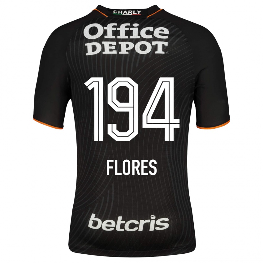Heren Jason Flores #194 Zwart Uitshirt Uittenue 2023/24 T-Shirt België