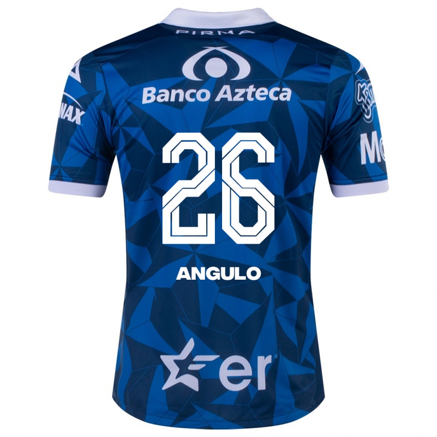 Homme Maillot Brayan Angulo #26 Bleu Tenues Extérieur 2023/24 T-Shirt Belgique