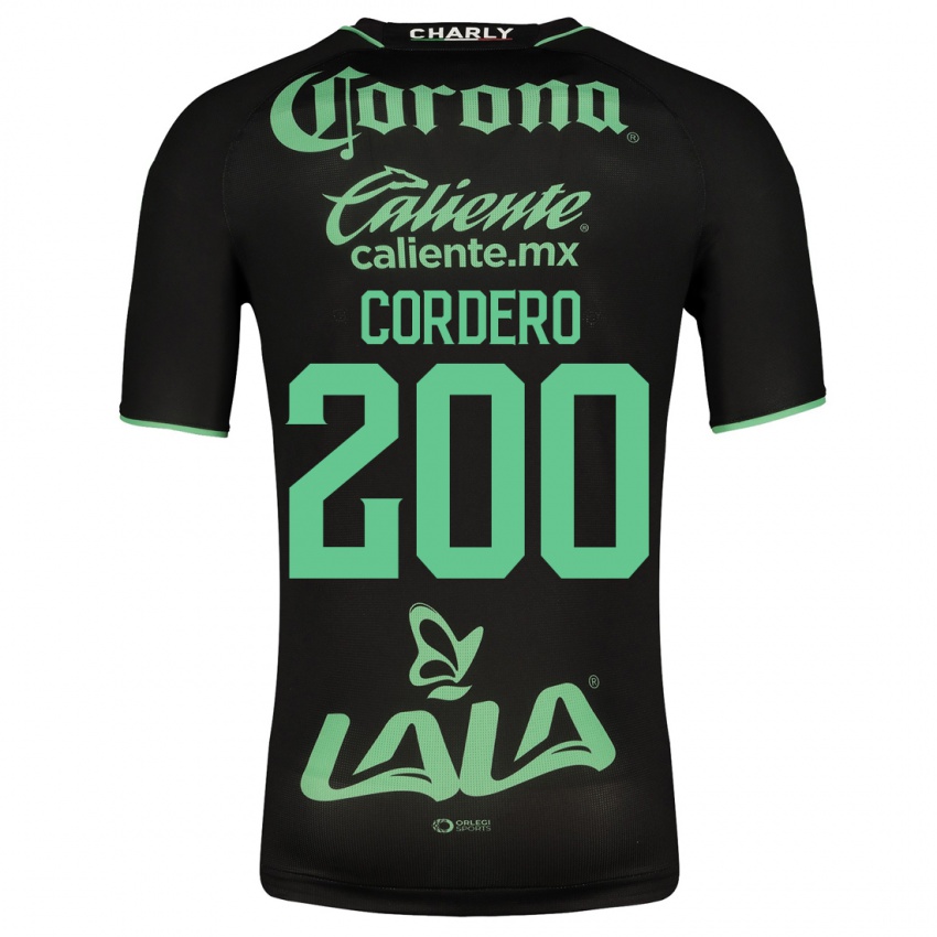 Heren Mario Cordero #200 Zwart Uitshirt Uittenue 2023/24 T-Shirt België
