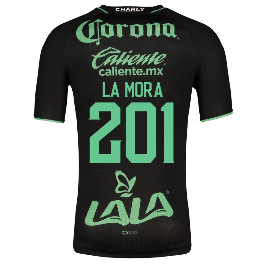 Heren Luis De La Mora #201 Zwart Uitshirt Uittenue 2023/24 T-Shirt België