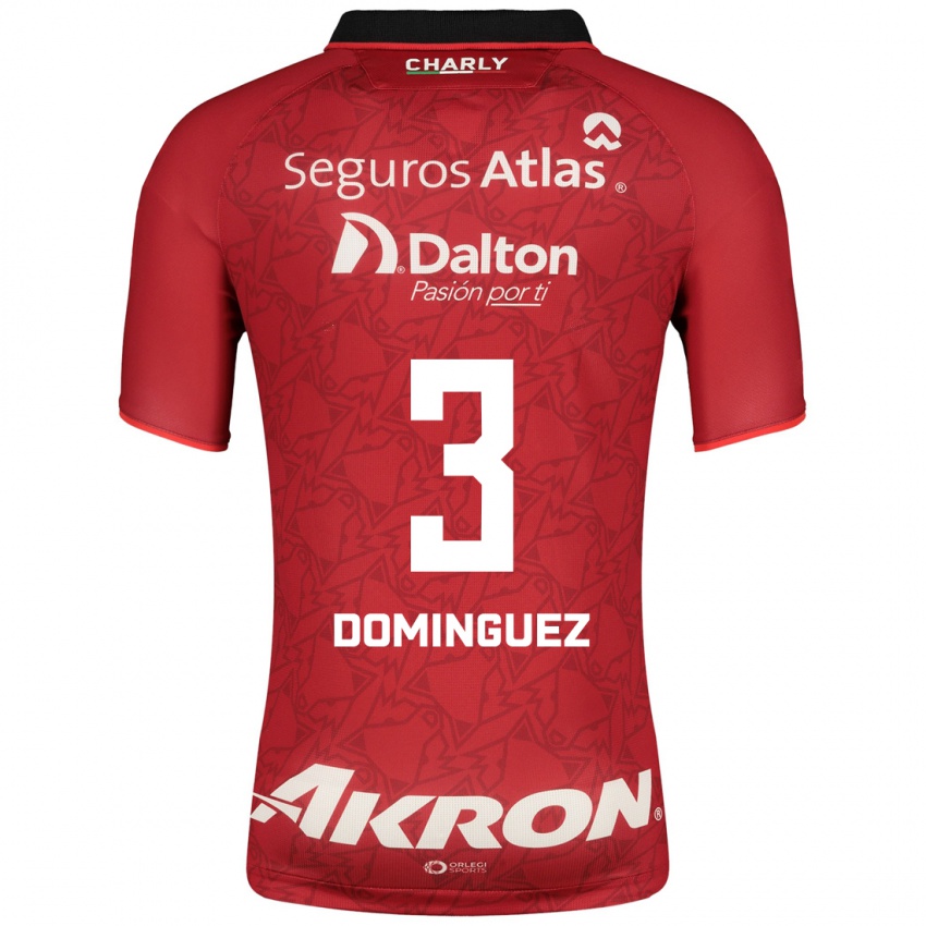Heren Idekel Domínguez #3 Rood Uitshirt Uittenue 2023/24 T-Shirt België