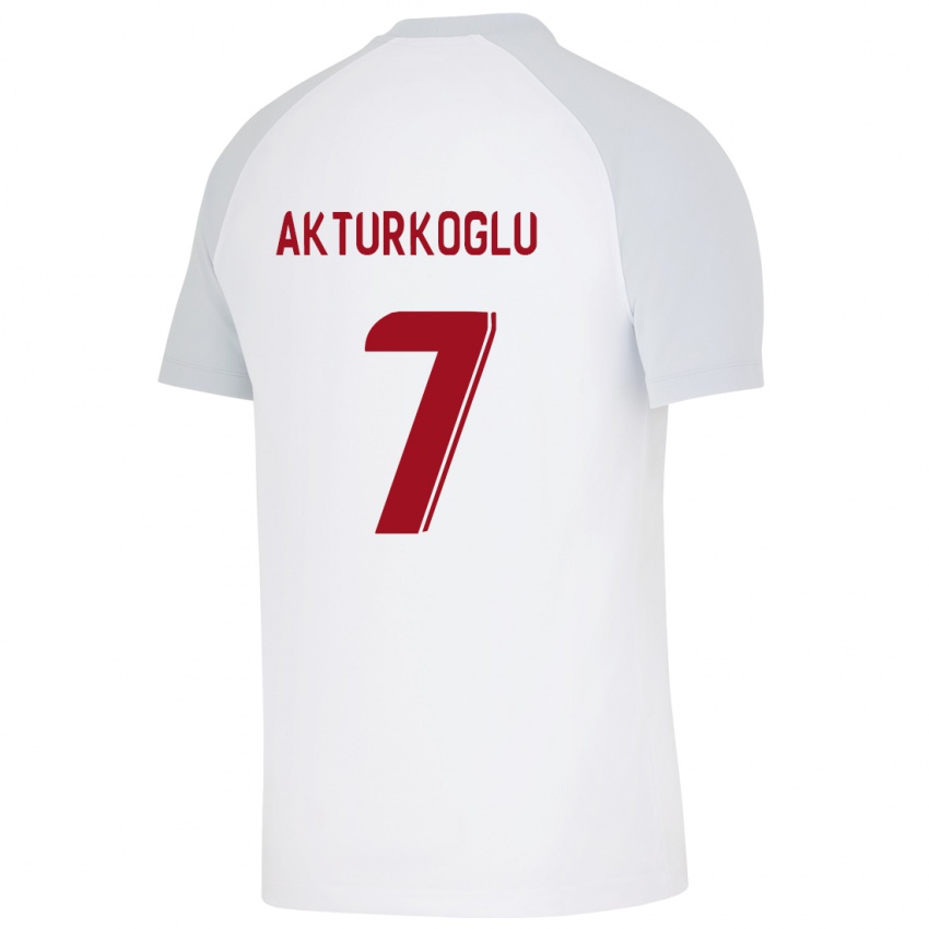 Heren Kerem Aktürkoğlu #7 Wit Uitshirt Uittenue 2023/24 T-Shirt België