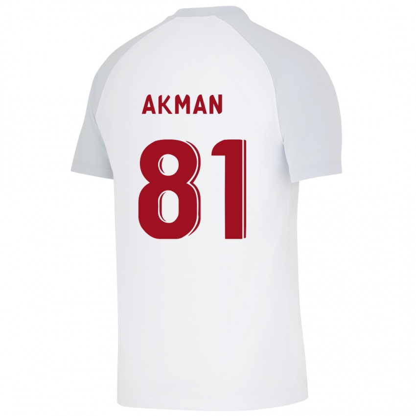 Heren Hamza Akman #81 Wit Uitshirt Uittenue 2023/24 T-Shirt België