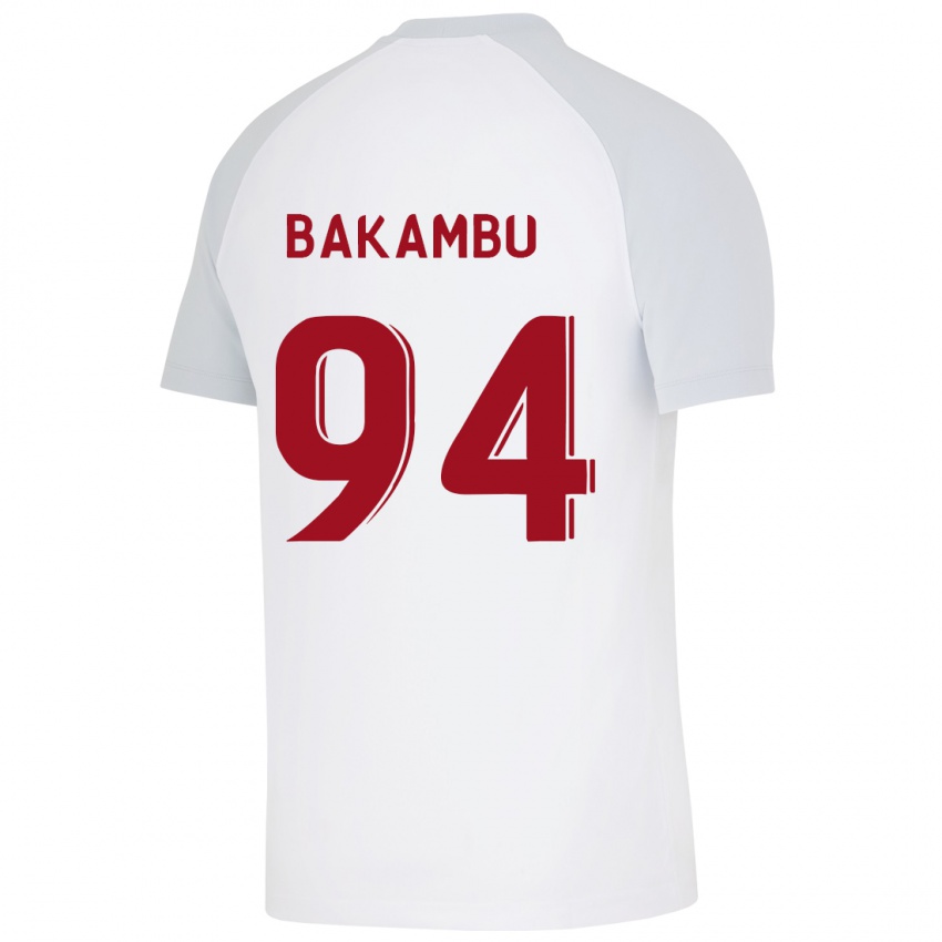 Heren Cedric Bakambu #94 Wit Uitshirt Uittenue 2023/24 T-Shirt België