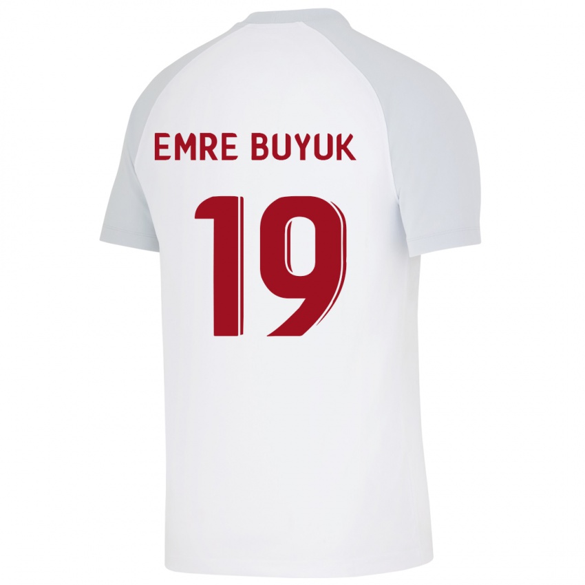 Heren Enes Emre Büyük #19 Wit Uitshirt Uittenue 2023/24 T-Shirt België