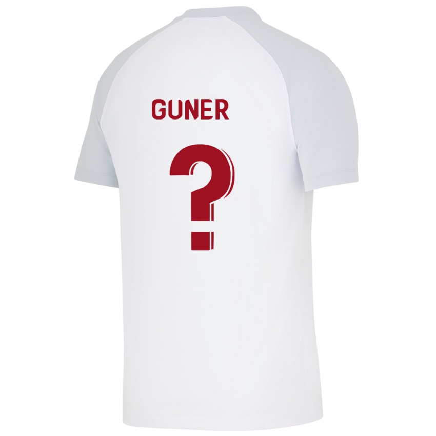 Heren Batuhan Güner #0 Wit Uitshirt Uittenue 2023/24 T-Shirt België