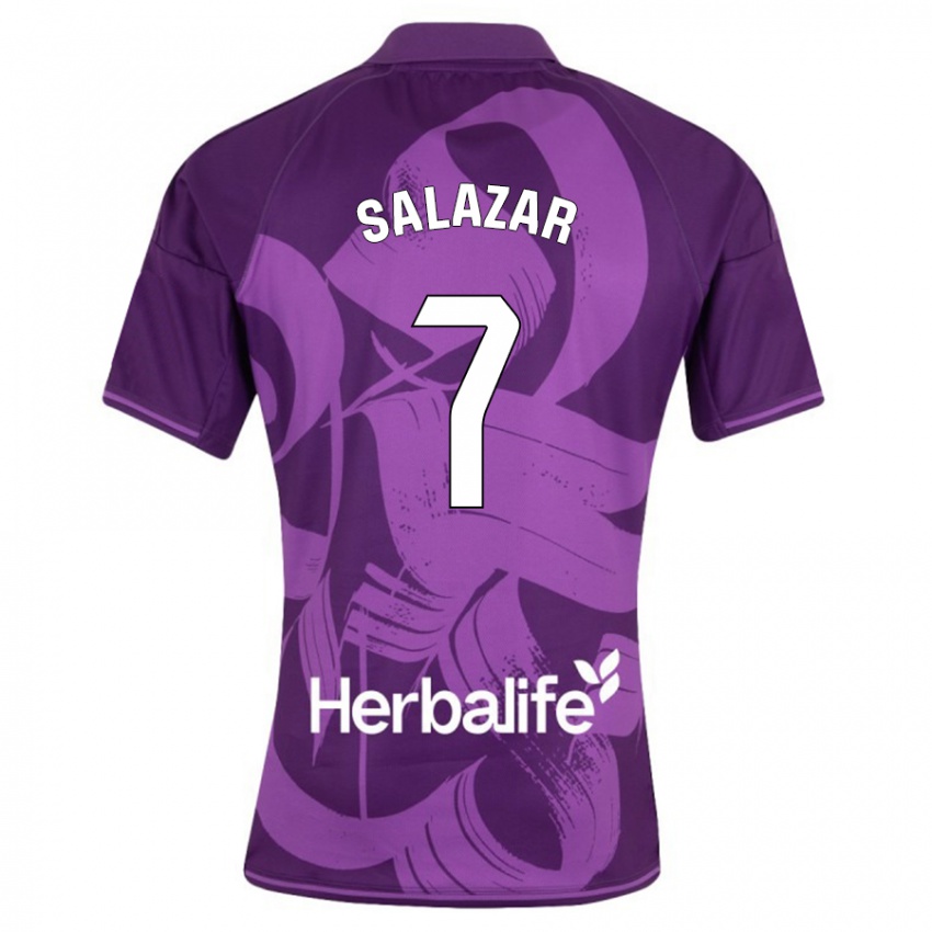 Heren Israel Salazar #7 Viooltje Uitshirt Uittenue 2023/24 T-Shirt België