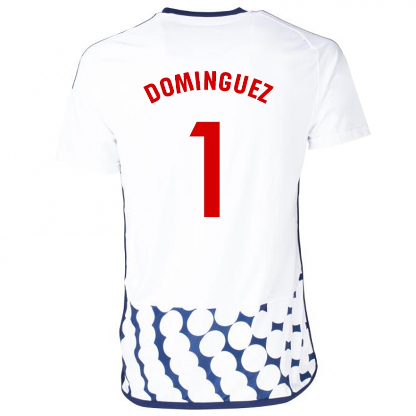 Heren Iago Domínguez #1 Wit Uitshirt Uittenue 2023/24 T-Shirt België