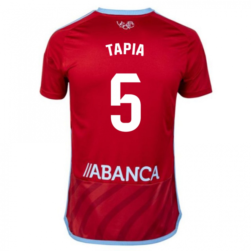 Heren Renato Tapia #5 Rood Uitshirt Uittenue 2023/24 T-Shirt België