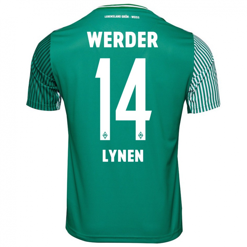 Damen Senne Lynen #14 Grün Heimtrikot Trikot 2023/24 T-Shirt Belgien