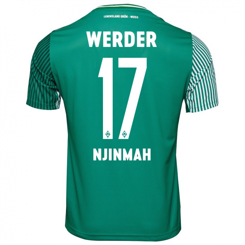 Damen Justin Njinmah #17 Grün Heimtrikot Trikot 2023/24 T-Shirt Belgien