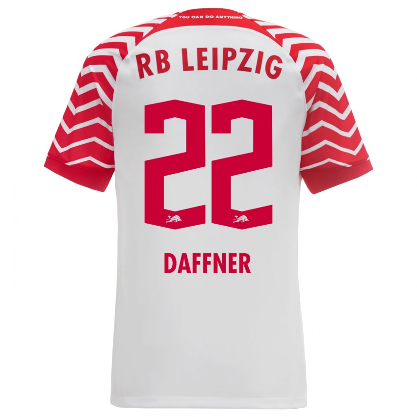 Dames Felix Daffner #22 Wit Thuisshirt Thuistenue 2023/24 T-Shirt België