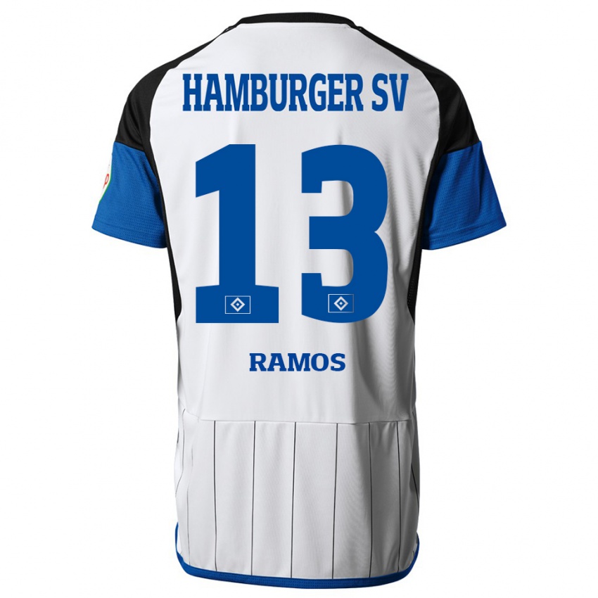 Dames Guilherme Ramos #13 Wit Thuisshirt Thuistenue 2023/24 T-Shirt België