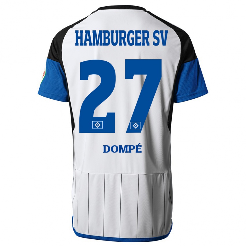 Damen Jean-Luc Dompé #27 Weiß Heimtrikot Trikot 2023/24 T-Shirt Belgien