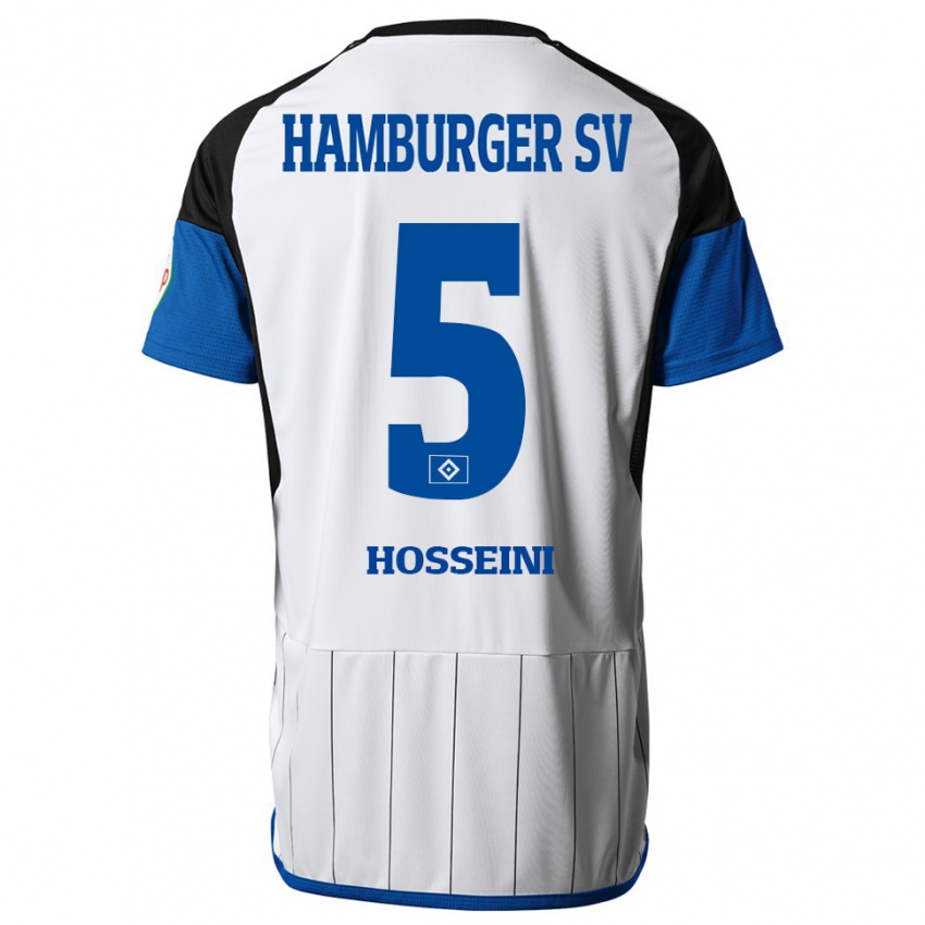 Damen Reza Hosseini #5 Weiß Heimtrikot Trikot 2023/24 T-Shirt Belgien