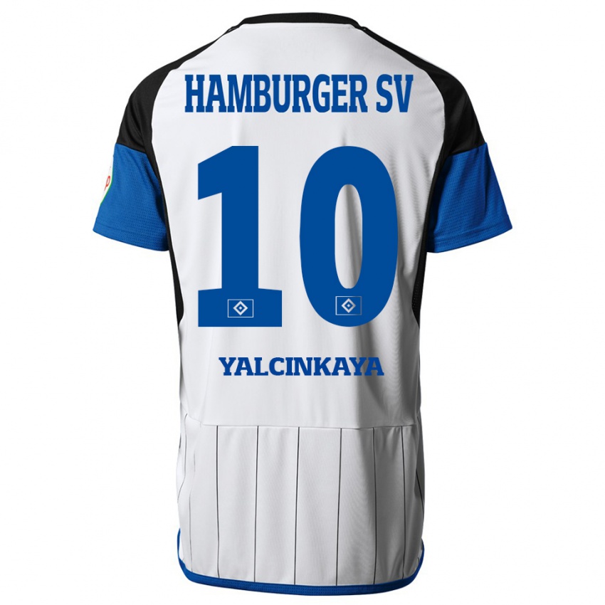 Damen Bilal Yalcinkaya #10 Weiß Heimtrikot Trikot 2023/24 T-Shirt Belgien