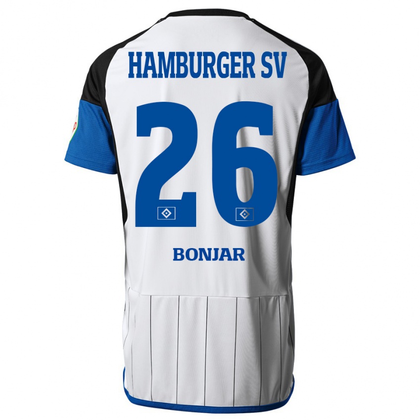 Damen Amir Bonjar #26 Weiß Heimtrikot Trikot 2023/24 T-Shirt Belgien