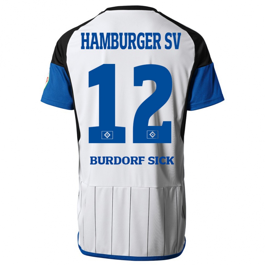 Damen Emma Burdorf-Sick #12 Weiß Heimtrikot Trikot 2023/24 T-Shirt Belgien