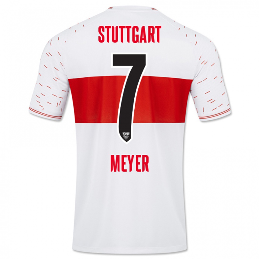 Dames Jordan Meyer #7 Wit Thuisshirt Thuistenue 2023/24 T-Shirt België