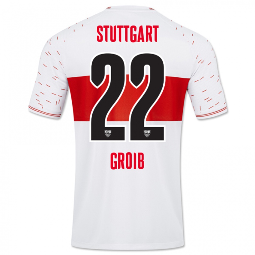 Dames Alexander Groiß #22 Wit Thuisshirt Thuistenue 2023/24 T-Shirt België